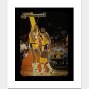 Kareem Abdul Jabbar and Magic Johnson #2 Posters and Art